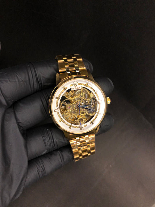 Rolex Skeleton Dial – Two-Tone Automatic Watch