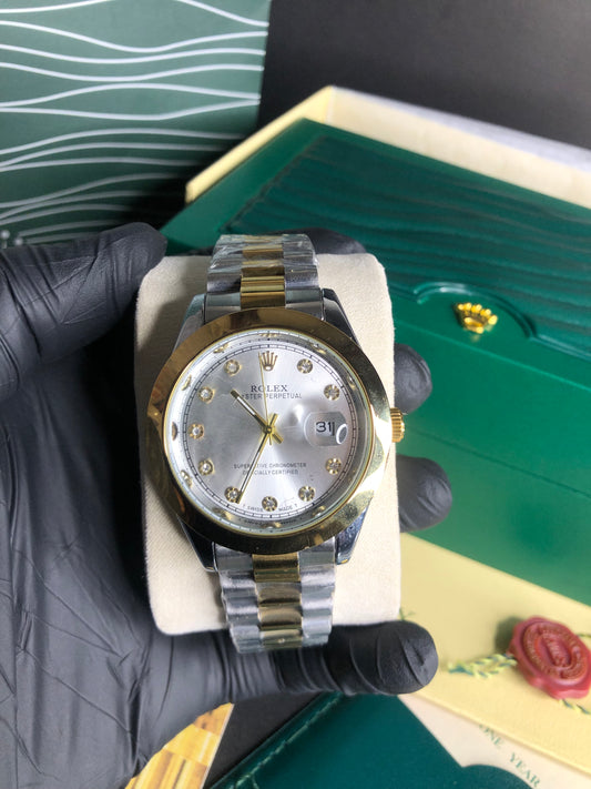 Rolex Datejust - Two-tone Silver Dial