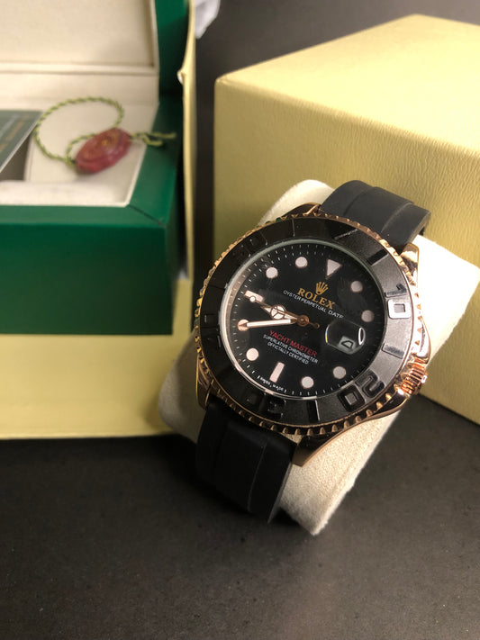 Rolex Yacht-Master Black and Gold